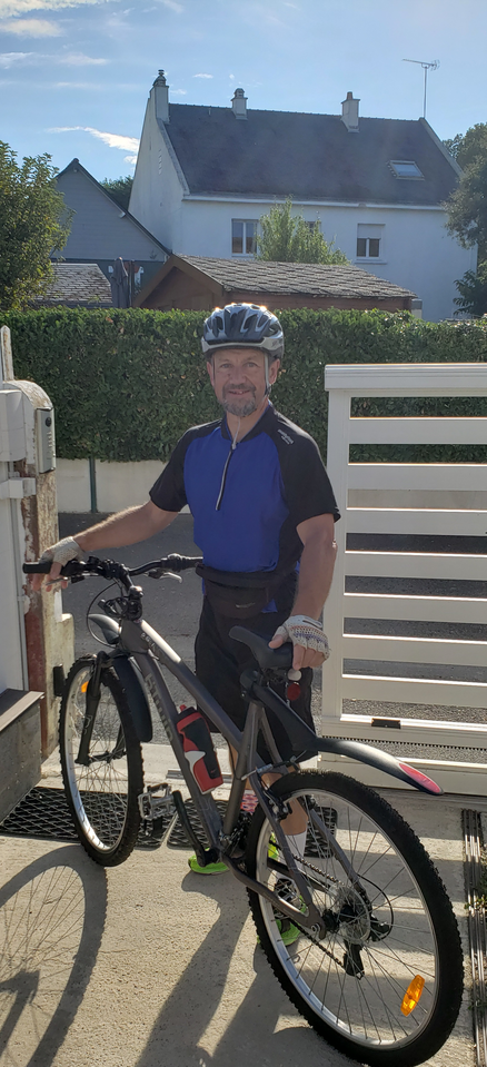 Clive on bike